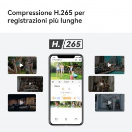 Imou Cell GO Full Color 2K (3MP) Telecamera Wi-Fi Esterno Interno Batteria Senza Fili, Rilevamento PIR Umano, Visione Notturna