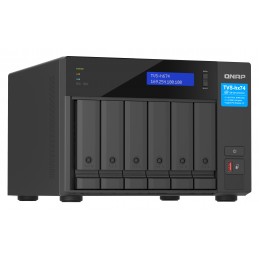 QNAP TVS-H674 NAS Tower Intel® Core™ i5 i5-12400 32 GB DDR4 0 TB QuTS hero Nero