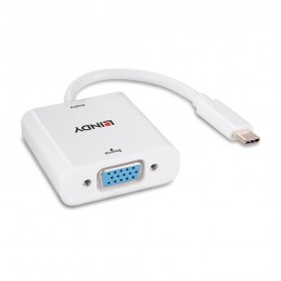 Lindy 43355 cavo e adattatore video USB tipo-C VGA (D-Sub) Bianco