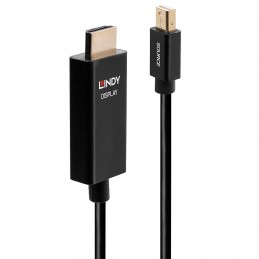 Lindy 40922 cavo e adattatore video 2 m Mini DisplayPort HDMI tipo A (Standard) Nero