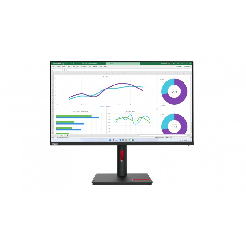 Lenovo ThinkVision T32h-30 LED display 80 cm (31.5") 2560 x 1440 Pixel Quad HD Nero Lenovo ThinkVision T32h-30 LED display 80 cm (31.5") 2560 x 1440 Pixel Quad HD Nero
