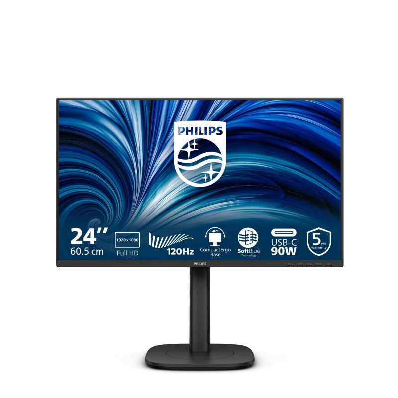 Philips 3000 series 24B2U3301 00 Monitor PC 60,5 cm (23.8") 1920 x 1080 Pixel Full HD LCD Nero
