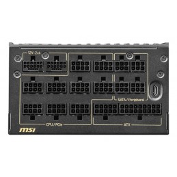 MSI MEG Ai1600T PCIE5 alimentatore per computer 1600 W 24-pin ATX ATX Nero