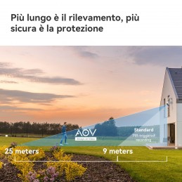 Imou AOV PT 4G 5MP - Telecamera da esterno 4G e Wifi Motorizzata con pannello solare. Tecnologia AOV per registrazione 24 7 .