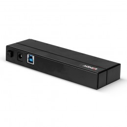 Lindy 43228 hub di interfaccia USB 3.2 Gen 1 (3.1 Gen 1) Type-A 5000 Mbit s Nero