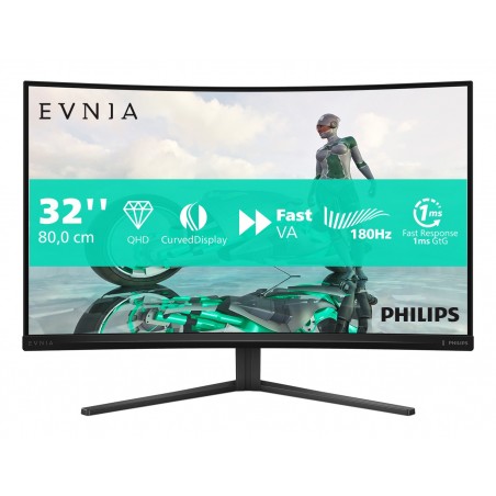 Philips Evnia 32M2C3500L 00 Monitor PC 80 cm (31.5") 2560 x 1440 Pixel Quad HD LCD Nero