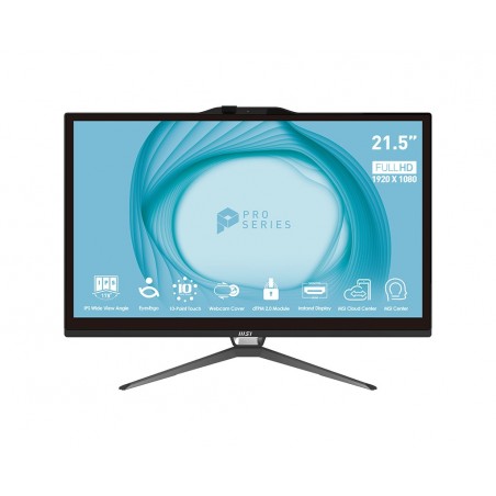 MSI Pro AP222T 13M-057IT Intel® Pentium® Gold G7400 54,6 cm (21.5") 1920 x 1080 Pixel Touch screen PC All-in-one 4 GB
