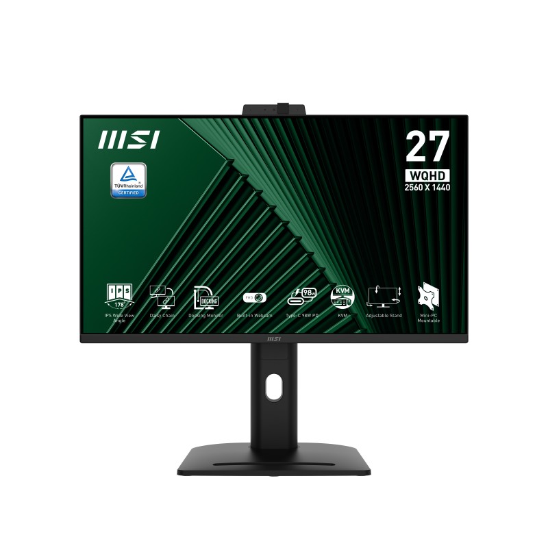 MSI Pro MP275QPDG Monitor PC 68,6 cm (27") 2560 x 1440 Pixel Wide Quad HD LCD Nero
