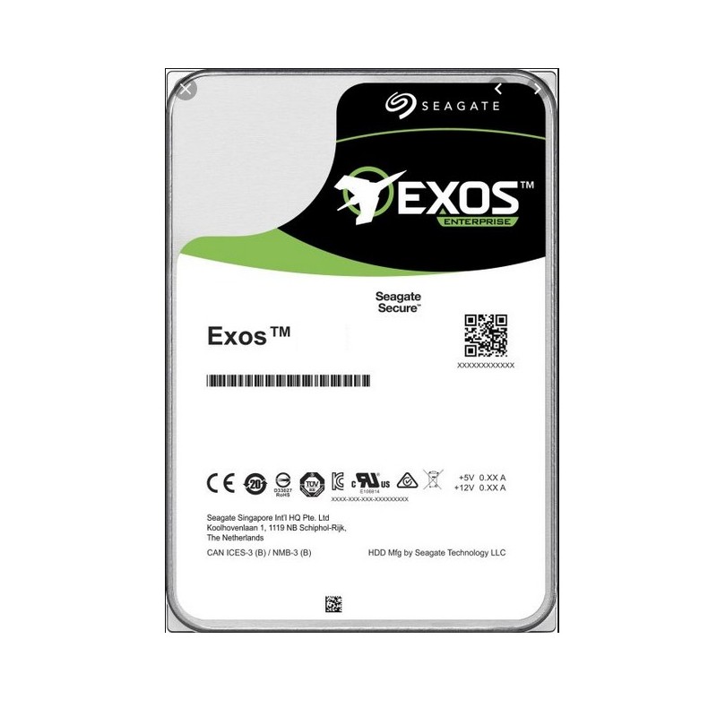 Seagate Exos X16 disco rigido interno 14 TB 7200 Giri min 256 MB 3.5" Serial ATA III