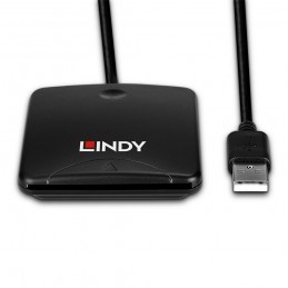 Lindy 43407 lettore di carte magnetiche USB Nero