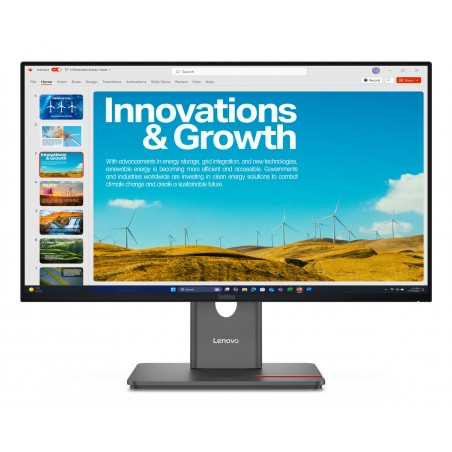 Lenovo ThinkVision P24QD-40 Monitor PC 60,5 cm (23.8") 2560 x 1440 Pixel Quad HD LCD Nero