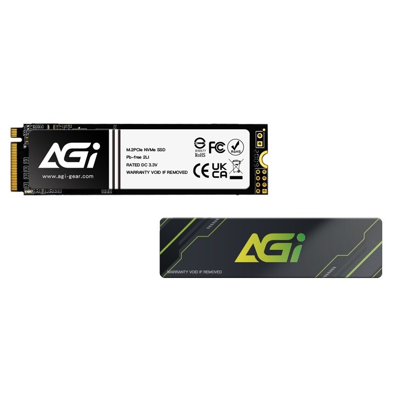 AGI Technology AGI1T0G43AI818 drives allo stato solido 1 TB M.2 PCI Express 4.0 NVMe 3D NAND