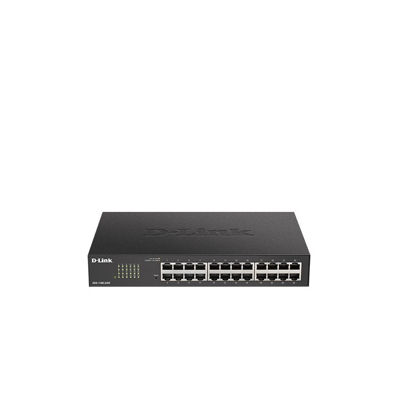D-Link DGS-1100-24V2 switch di rete Gestito L2 Gigabit Ethernet (10 100 1000) 1U Nero