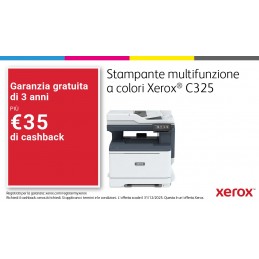 Xerox C325 A4 33 ppm Copia Stampa Scansione Fax fronte retro wireless PS3 PCL5e 6 2 vassoi 251 fogli