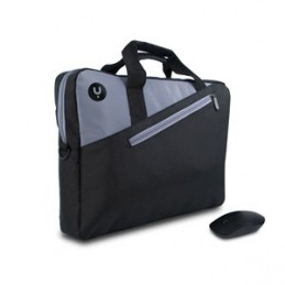 NGS MASTERKITBLACK borsa per laptop 39,6 cm (15.6") Borsa a tracolla Grigio
