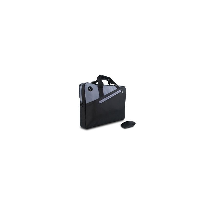 NGS MASTERKITBLACK borsa per laptop 39,6 cm (15.6") Borsa a tracolla Grigio