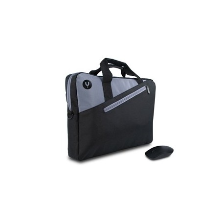 NGS MASTERKITBLACK borsa per laptop 39,6 cm (15.6") Borsa a tracolla Grigio