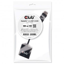 CLUB3D DisplayPort 1.2 a HDMI 2.0 UHD Adaptador Activo
