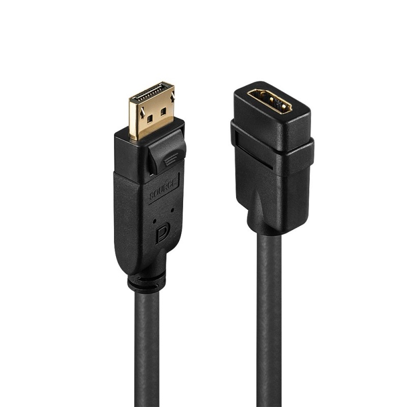 Lindy 41005 cavo e adattatore video 0,15 m DisplayPort HDMI Nero Lindy 41005 cavo e adattatore video 0,15 m DisplayPort HDMI Nero
