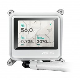 ASUS MAX Gaming LC 360 ARGB LCD White Edition Processore Raffreddatore di liquidi tutto in uno 12 cm Bianco