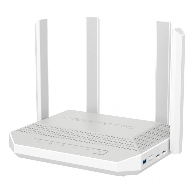 Keenetic Hero 4G+ (KN-2312) router wireless Gigabit Ethernet Dual-band (2.4 GHz 5 GHz) Grigio, Bianco