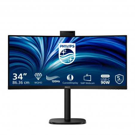 Philips Serie 3000 34B2U3600CH 00 Monitor PC 86,4 cm (34") 3440 x 1440 Pixel Wide Quad HD LCD Nero