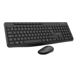 Vultech KM-841W tastiera Mouse incluso Ufficio Wireless a RF + USB QWERTY Italiano Nero