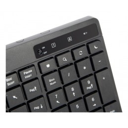 Vultech KM-841W tastiera Mouse incluso Ufficio Wireless a RF + USB QWERTY Italiano Nero