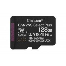 Kingston Technology 128GB microSDXC Canvas Select Plus Gen3 150MB s A1 (Adattatore SD incluso)