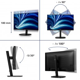 Philips Serie 3000 32B2N3500 00 Monitor PC 80 cm (31.5") 2560 x 1440 Pixel Quad HD LCD Nero