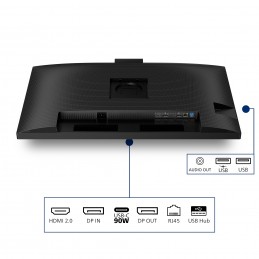 Philips Serie 3000 32B2U3601H 00 Monitor PC 80 cm (31.5") 2560 x 1440 Pixel Quad HD LCD Nero