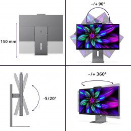 Philips Brilliance 27E3U7903 00 Monitor PC 68,6 cm (27") 5120 x 2880 Pixel 5K Ultra HD LCD Grigio