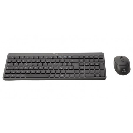 itek DEC WS01 tastiera Mouse incluso Universale RF senza fili + Bluetooth QWERTY Inglese, Italiano Nero, Grigio