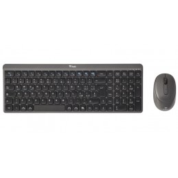 itek DEC WS01 tastiera Mouse incluso Universale RF senza fili + Bluetooth QWERTY Inglese, Italiano Nero, Grigio
