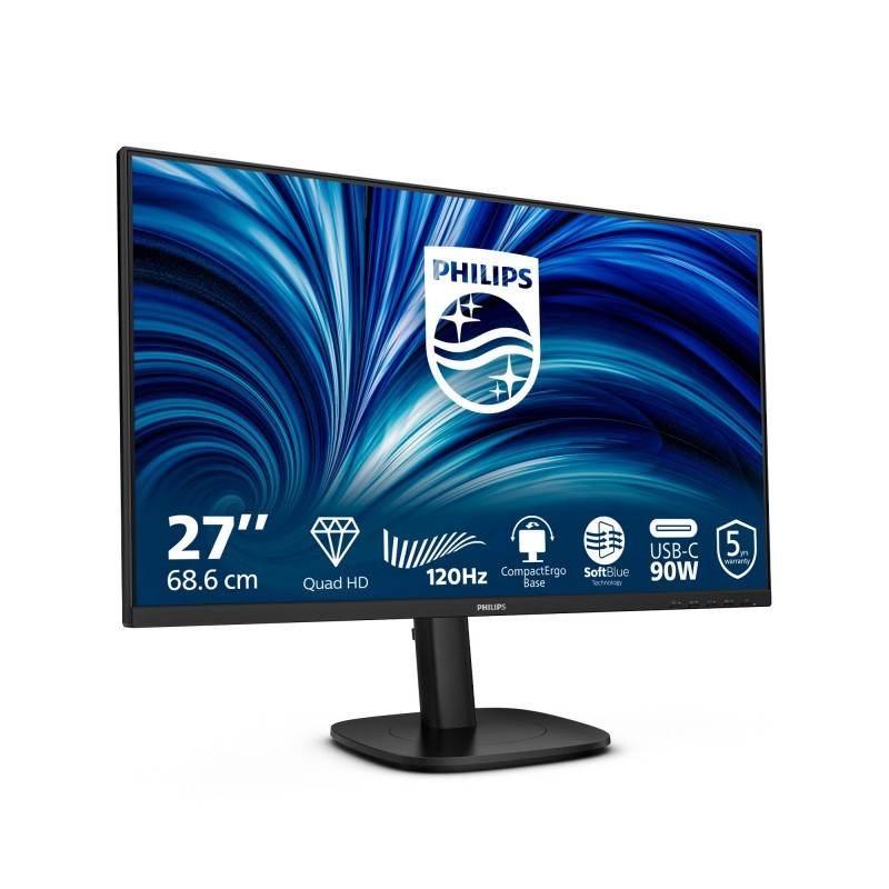 Philips Serie 3000 27B2U3601 00 Monitor PC 68,6 cm (27") 2560 x 1440 Pixel Quad HD LCD Nero