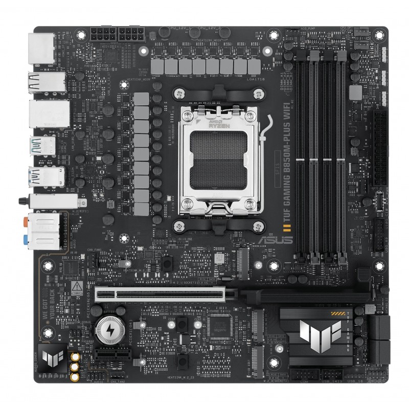 ASUS TUF GAMING B850M-PLUS WIFI AMD B850 Socket AM5 micro ATX