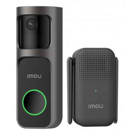 Imou Video Doorbell 2S Kit - mmagine QHD 2K | Batteria da 5000mAh166° D Visione grandangolare | 30° Orizzontale ruotabile | IR