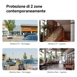 Imou Crusier DUAL 6MP (3MP+3MP) Telecamera Wi-Fi da esterno, motorizzata con Doppio Obiettivo, Visione Notturna a Colori,