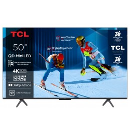 TCL C6K Serie Smart TV QD-MiniLED 4K 50" 50C6K, 144Hz, Dolby Vision IQ & Atmos, Google TV