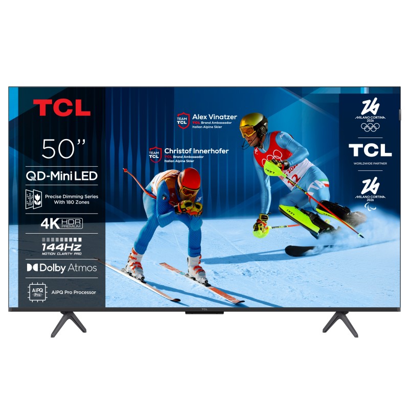 TCL C6K Serie Smart TV QD-MiniLED 4K 50" 50C6K, 144Hz, Dolby Vision IQ & Atmos, Google TV
