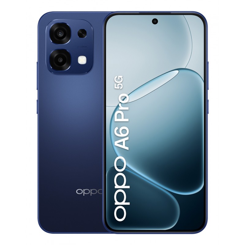 OPPO A6 Pro 5G Smartphone, Foto AI 50MP, Frontale 16MP, Display 6.57” 120HZ AMOLED FHD+, 6500mAh, RAM 8(Esp8GB)+ROM 256GB