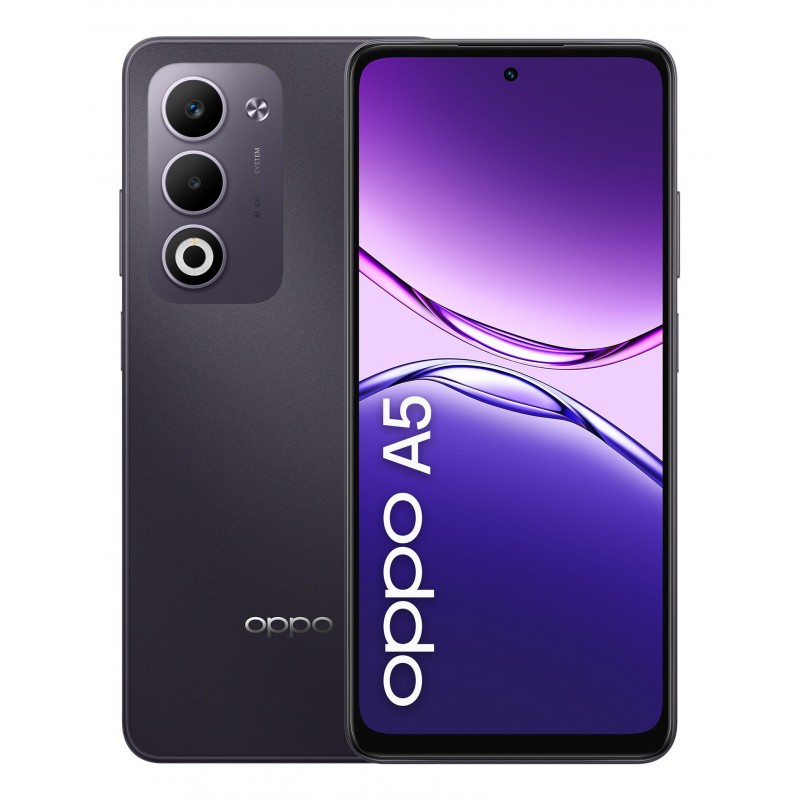 OPPO A5 Smartphone, Foto AI 50MP, Frontale 5MP, Display 6.67” 90HZ LCD HD+, 6000mAh, RAM 6(Esp2GB 4GB 6GB)+ROM 128GB (esp1TB),
