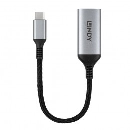 Lindy 43428 cavo e adattatore video 0,15 m USB tipo-C HDMI Grigio