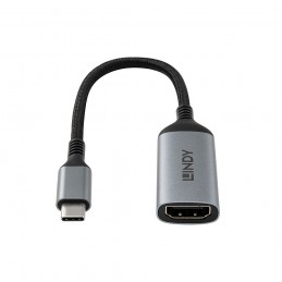 Lindy 43428 cavo e adattatore video 0,15 m USB tipo-C HDMI Grigio