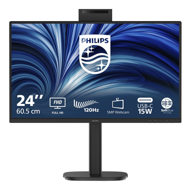 Philips Serie 3000 24B2N3200JH 00 Monitor PC 60,5 cm (23.8") 1920 x 1080 Pixel Full HD LCD Nero