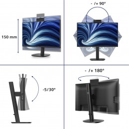 Philips Serie 3000 24B2N3200JH 00 Monitor PC 60,5 cm (23.8") 1920 x 1080 Pixel Full HD LCD Nero