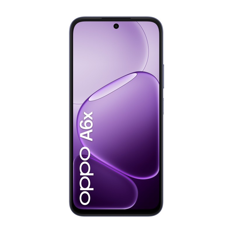 OPPO A6x AI Smartphone, doppia fotocamera 13MP+QVGA, Selfie 5MP, Display 6.75” 120HZ IPS HD+, 6100mAh, RAM