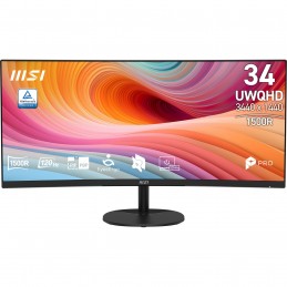 MSI Pro MP341CQ E12 Monitor PC 86,4 cm (34") 3440 x 1440 Pixel UltraWide Quad HD Nero