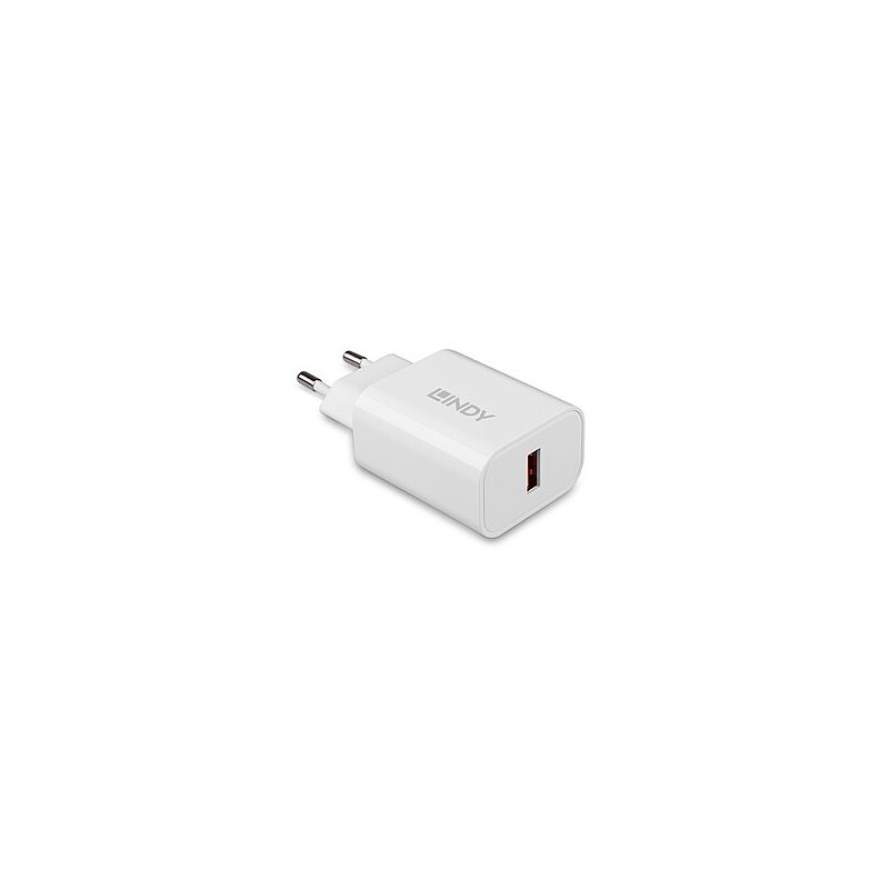 Lindy 73412 Caricabatterie per dispositivi mobili Smartphone, Tablet Bianco AC Ricarica rapida Interno, Esterno
