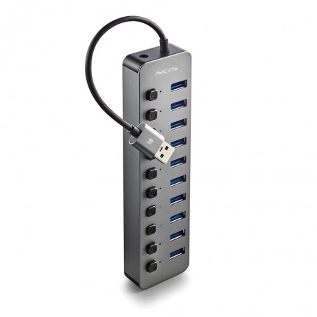 NGS IHUB 10 USB 3.2 Gen 1 (3.1 Gen 1) Type-A 5000 Mbit s Nero